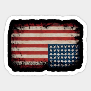 American Flag Distress Upside Down United States Usa Sticker